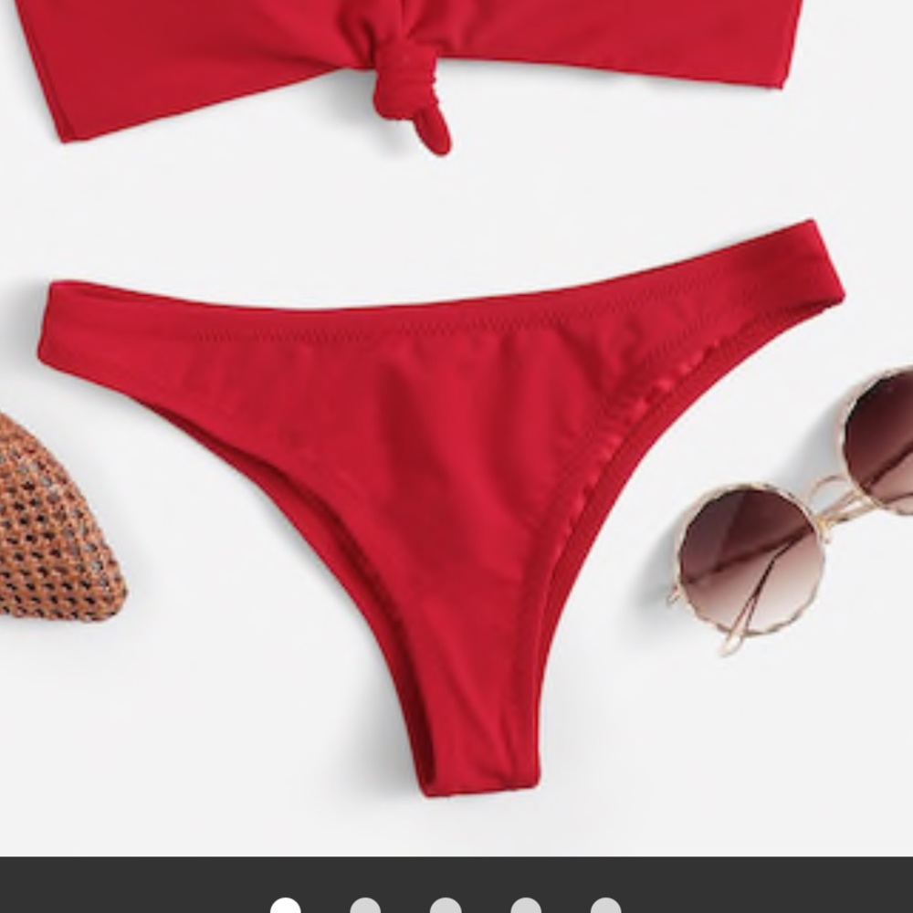 SHEIN Red Bikini Bottoms - Picture 1 of 7
